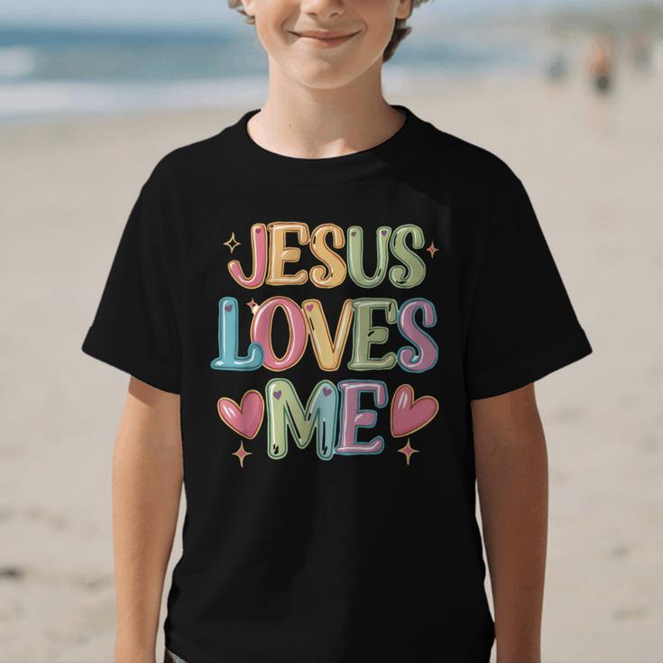 Jesus Loves Me Christian Kids Back To School Graphic Kid T-Shirt Jesus Loves Me Christian Kids Back To School Graphic Kid T-Shirt