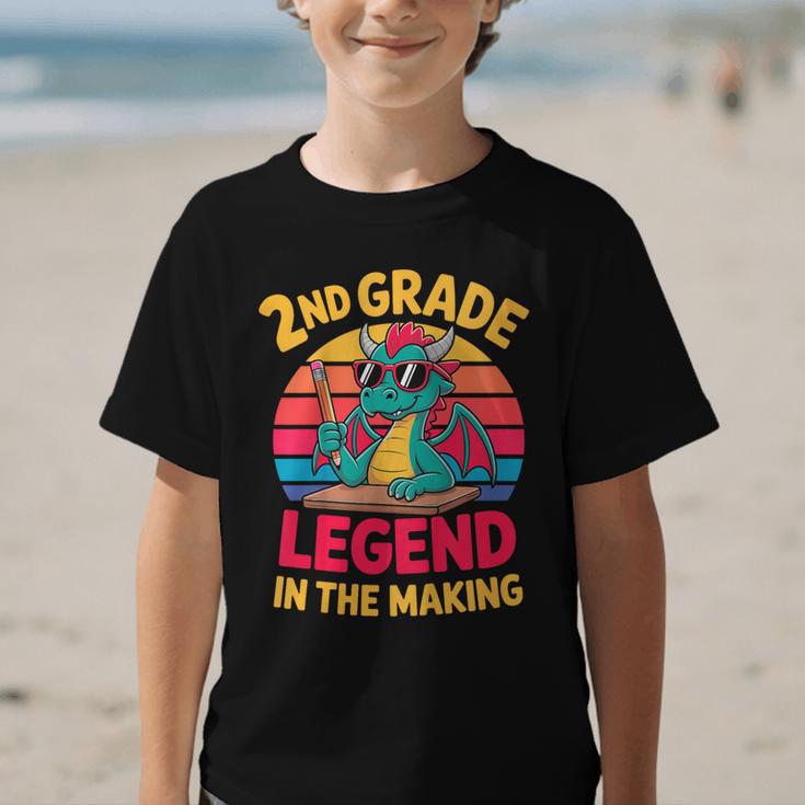 Kids 2nd Grade Dragon Boys Girls Back To School Graphic Kid T-Shirt Kids 2nd Grade Dragon Boys Girls Back To School Graphic Kid T-Shirt