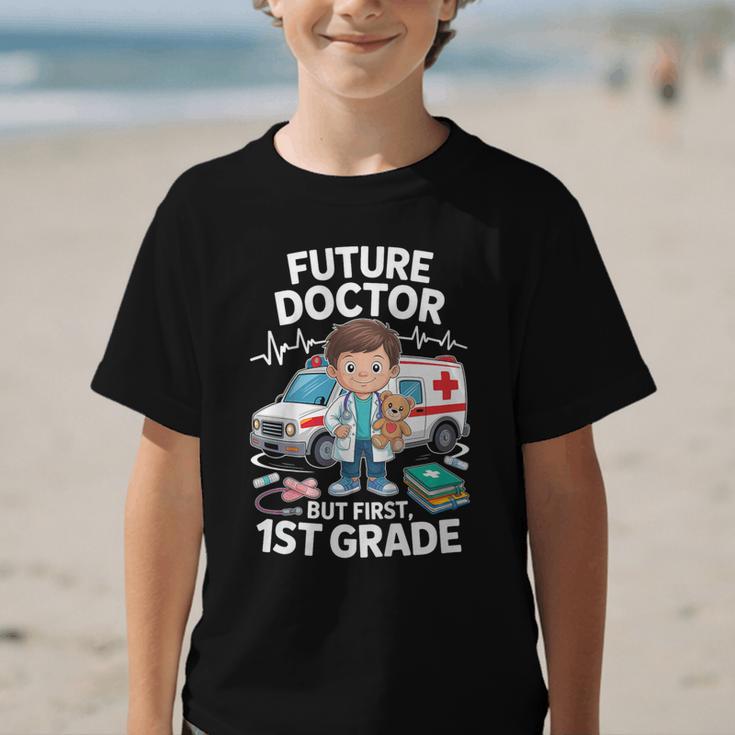 Kids Future Doctor 1st Grade Student Back To School Boy Kids Graphic Kid T-Shirt Kids Future Doctor 1st Grade Student Back To School Boy Kids Graphic Kid T-Shirt