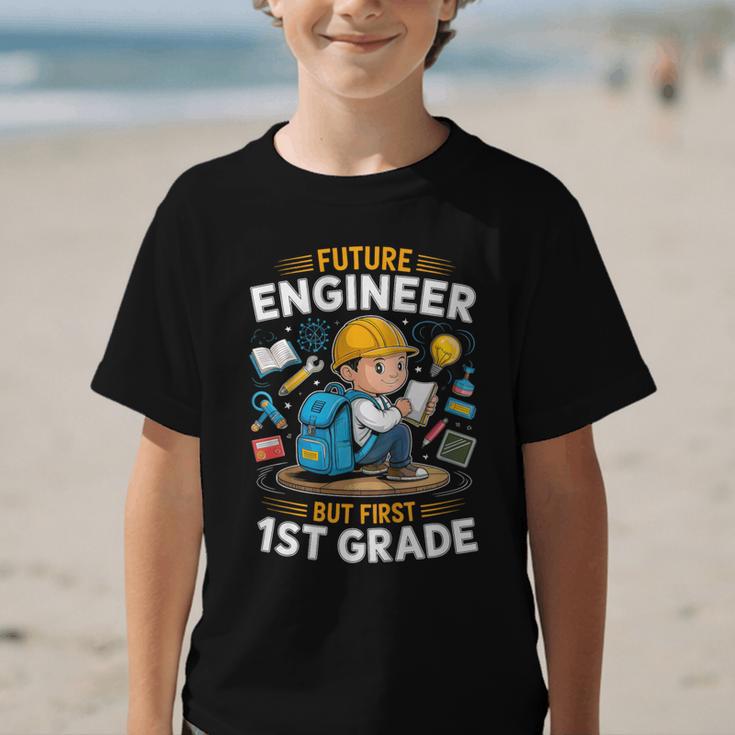 Kids Future Engineer 1st Grade Student Back To School Boys Kid Graphic Kid T-Shirt