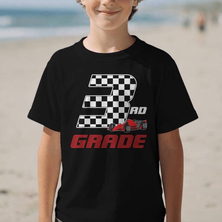 Kids Race Car 3rd Third Grade Boys Cars Lovers Back To School Graphic Kid T-Shirt Kids Race Car 3rd Third Grade Boys Cars Lovers Back To School Graphic Kid T-Shirt
