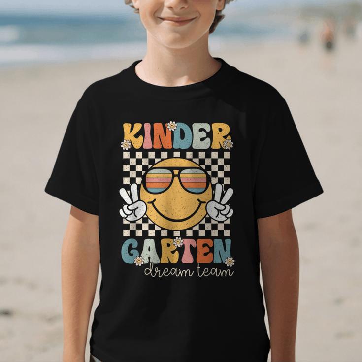 KinderGarten Dream Team Smile Retro Back To School Kinder Graphic Kid T-Shirt KinderGarten Dream Team Smile Retro Back To School Kinder Graphic Kid T-Shirt