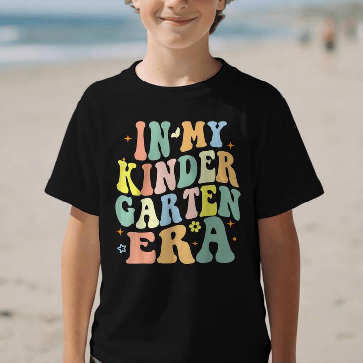 Kindergarten Era Happy Back To School Groovy Kids Boys Girls Graphic Kid T-Shirt