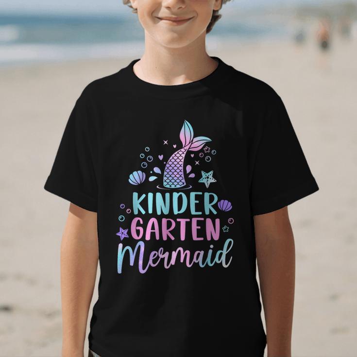 Kindergarten Mermaid Back To School Girls First Day Kinder Graphic Kid T-Shirt