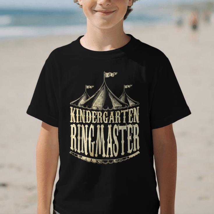 Kindergarten Ringmaster Carnival Back To School Circus Staff Graphic Kid T-Shirt Kindergarten Ringmaster Carnival Back To School Circus Staff Graphic Kid T-Shirt