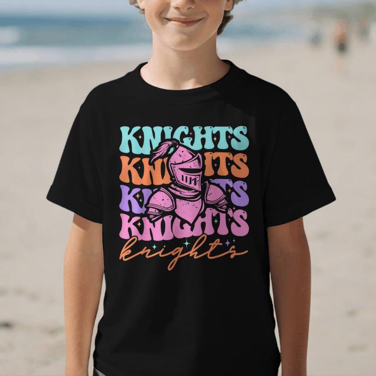 Knights Mascot Back To School Spirit Sports Men Women Groovy Graphic Kid T-Shirt
