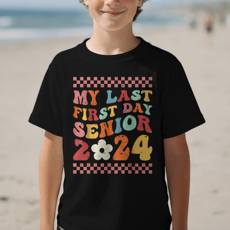 My Last First Day Senior 2024 Back To School Class Of 2024 Graphic Kid T-Shirt My Last First Day Senior 2024 Back To School Class Of 2024 Graphic Kid T-Shirt