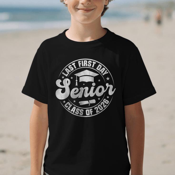 My Last First Day Senior 2026 Class Of 2026 Back To School Graphic Kid T-Shirt My Last First Day Senior 2026 Class Of 2026 Back To School Graphic Kid T-Shirt