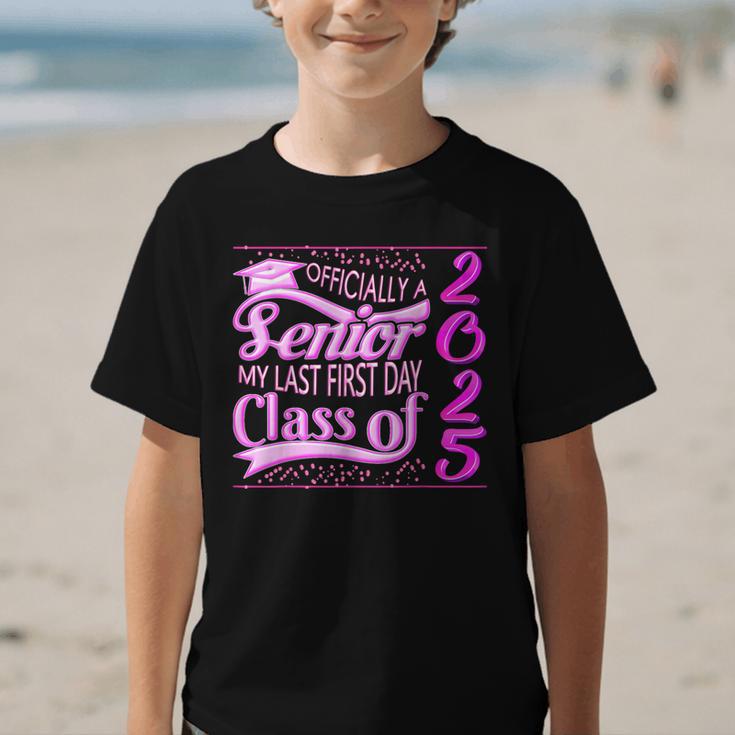 My Last First Day Senior Back To School 2025 Class Of 2025 Graphic Kid T-Shirt My Last First Day Senior Back To School 2025 Class Of 2025 Graphic Kid T-Shirt