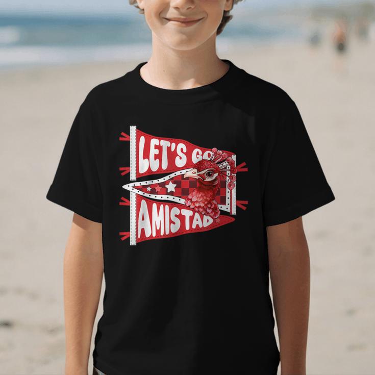 Let's Go Amistad Friendship Back To School Spirit Graphic Kid T-Shirt Let's Go Amistad Friendship Back To School Spirit Graphic Kid T-Shirt