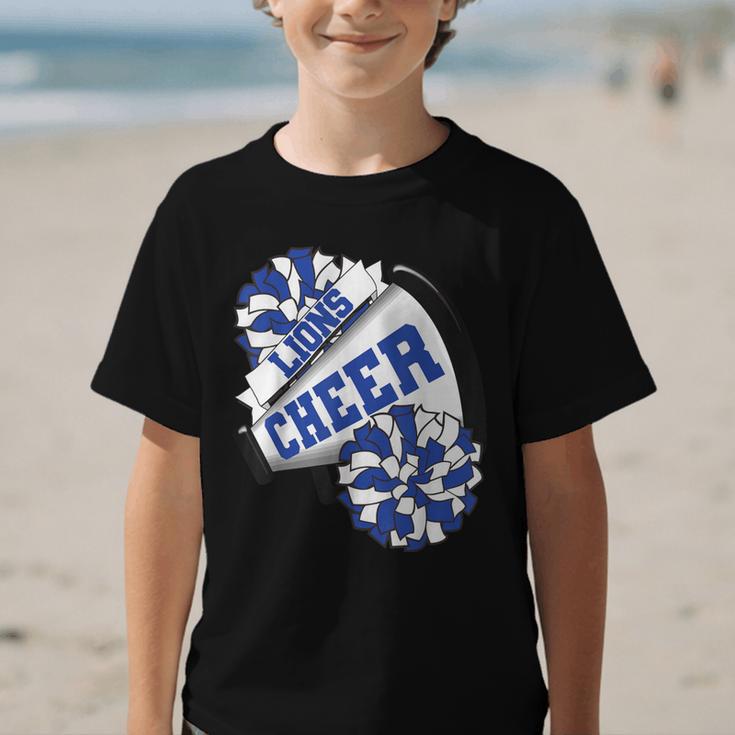 Lions Cheer Back To School Cheerleading Spirit B Graphic Kid T-Shirt Lions Cheer Back To School Cheerleading Spirit B Graphic Kid T-Shirt
