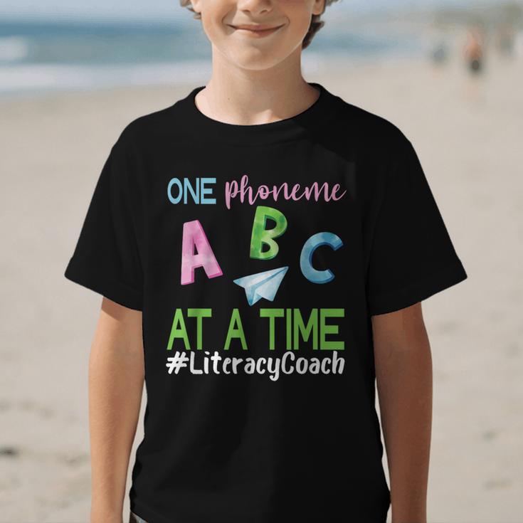 Literacy Coach Phoneme ABC Appreciation Back To School Graphic Kid T-Shirt Literacy Coach Phoneme ABC Appreciation Back To School Graphic Kid T-Shirt