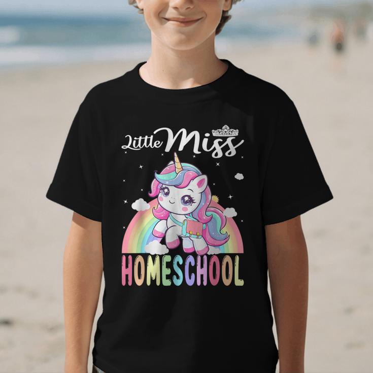 Little Miss Homeschool Back To School Girls Homeschool Graphic Kid T-Shirt Little Miss Homeschool Back To School Girls Homeschool Graphic Kid T-Shirt