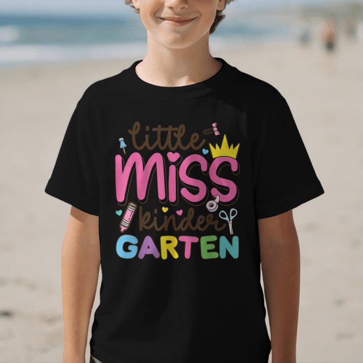 Little Miss Kindergarten First Day Back To School Girls Cute Graphic Kid T-Shirt Little Miss Kindergarten First Day Back To School Girls Cute Graphic Kid T-Shirt