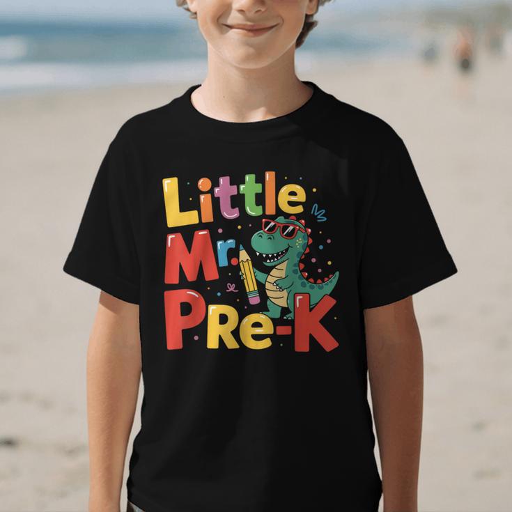 Little Mr Pre-K Dino Back To School Graphic Kid T-Shirt Little Mr Pre-K Dino Back To School Graphic Kid T-Shirt