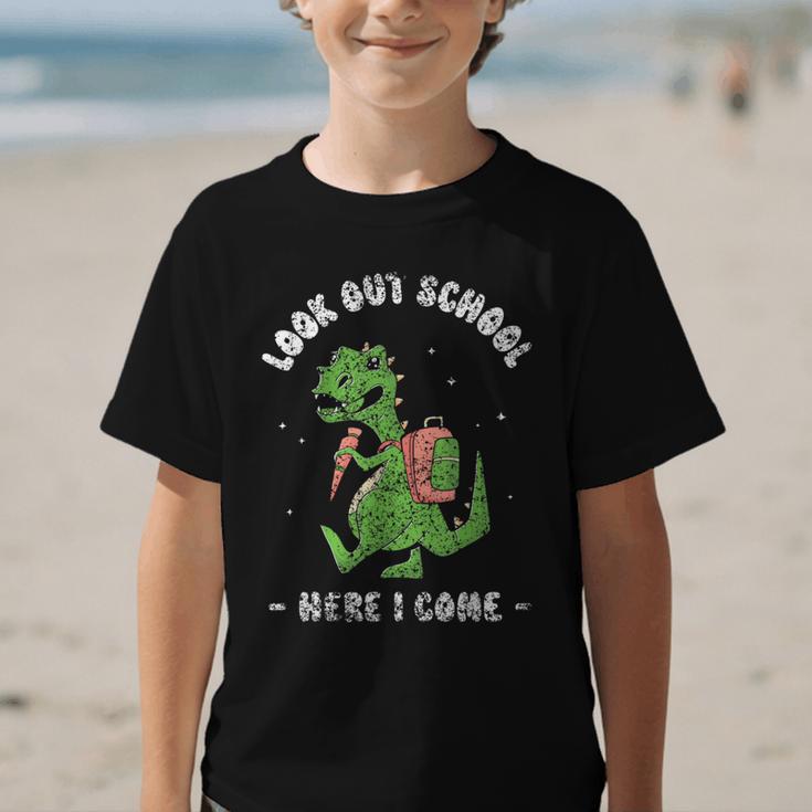 Look Out School Here I Come Grade Kids Pupil Back To School Graphic Kid T-Shirt Look Out School Here I Come Grade Kids Pupil Back To School Graphic Kid T-Shirt