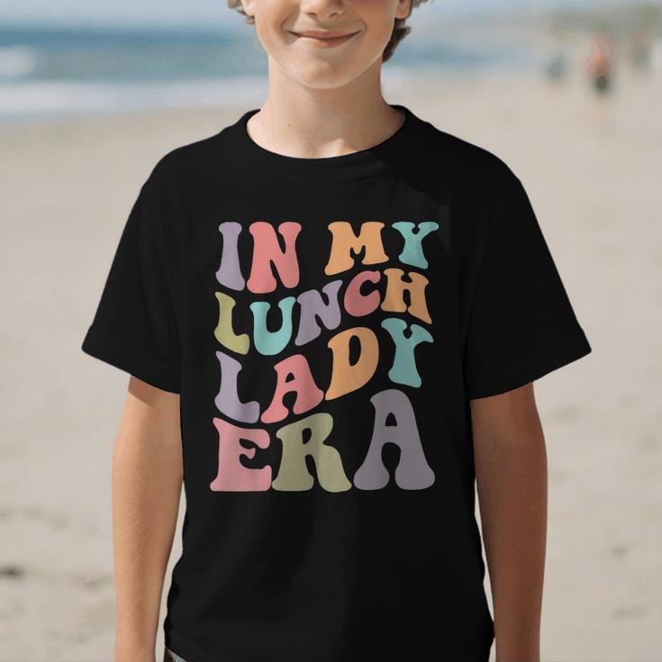 In My Lunch Lady Era Happy First Day Back To School Graphic Kid T-Shirt In My Lunch Lady Era Happy First Day Back To School Graphic Kid T-Shirt