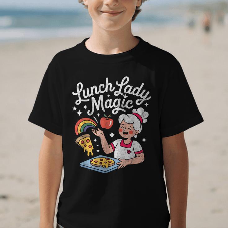 Lunch Lady Magic Cafeteria Worker Back To School Women Girls Graphic Kid T-Shirt Lunch Lady Magic Cafeteria Worker Back To School Women Girls Graphic Kid T-Shirt