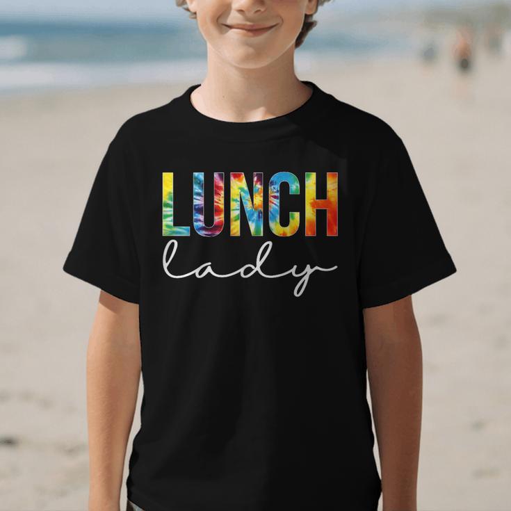 Lunch Lady For Work Tie Dye Back To School Appreciation Day Graphic Kid T-Shirt Lunch Lady For Work Tie Dye Back To School Appreciation Day Graphic Kid T-Shirt