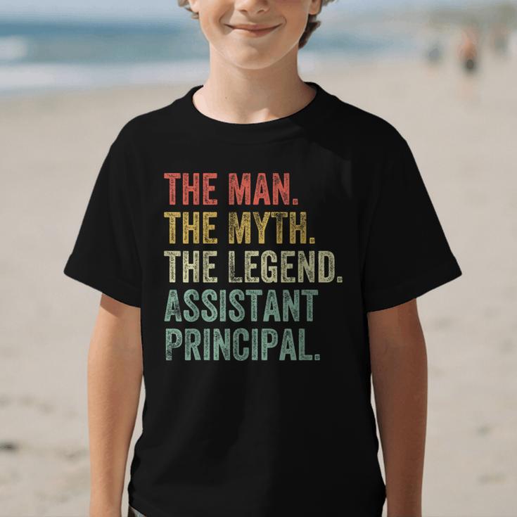 Man Myth The Legend Assistant Principal Dad Back To School Graphic Kid T-Shirt Man Myth The Legend Assistant Principal Dad Back To School Graphic Kid T-Shirt