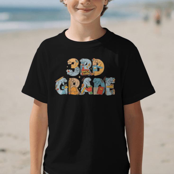 Manatee Third Grade Back To School Kids Boys Girls Graphic Kid T-Shirt Manatee Third Grade Back To School Kids Boys Girls Graphic Kid T-Shirt