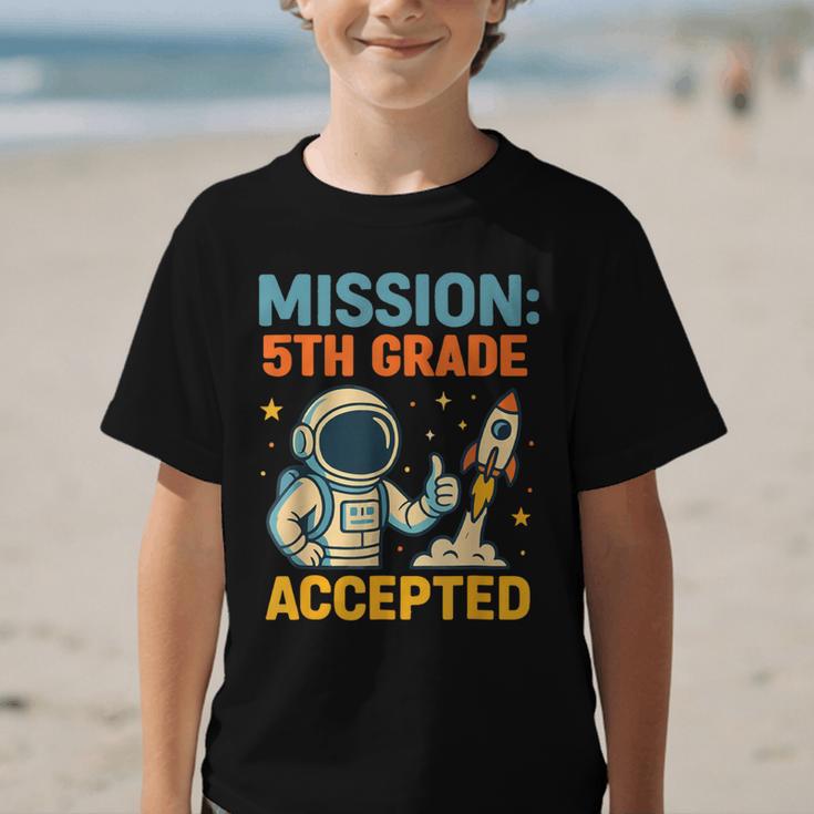 Mission Fifth 5th Grade Accepted Back To School Vintage Graphic Kid T-Shirt Mission Fifth 5th Grade Accepted Back To School Vintage Graphic Kid T-Shirt