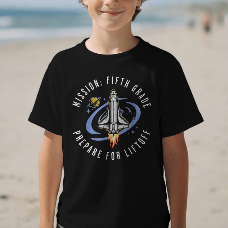Mission Fifth Grade Space Rocket Back To School VI Graphic Kid T-Shirt Mission Fifth Grade Space Rocket Back To School VI Graphic Kid T-Shirt