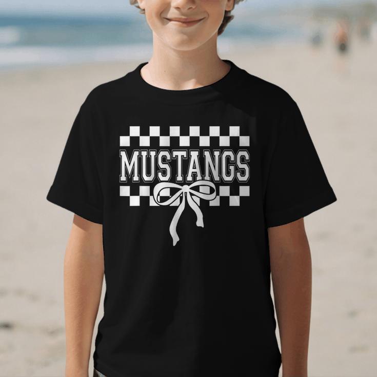 Mustangs High School Spirit Fan Team Mustang Back To School Graphic Kid T-Shirt Mustangs High School Spirit Fan Team Mustang Back To School Graphic Kid T-Shirt
