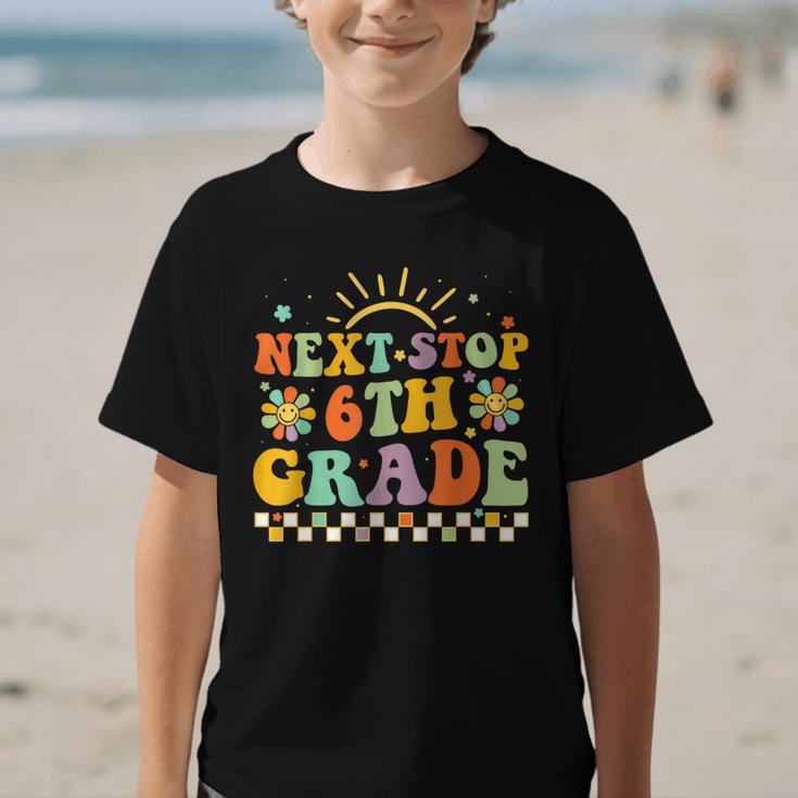 Next Stop 6th Grade Groovy Retro Sixth Grade Back To School Graphic Kid T-Shirt Next Stop 6th Grade Groovy Retro Sixth Grade Back To School Graphic Kid T-Shirt