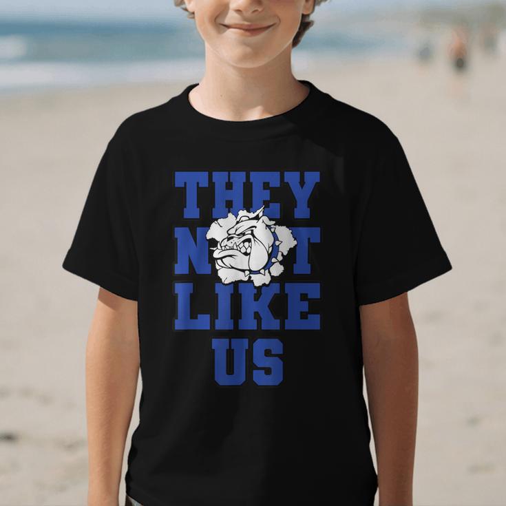 Not Like Bulldog Back To School Spirit B Graphic Kid T-Shirt