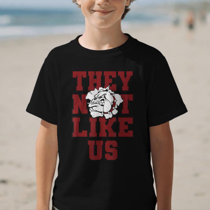 Not Like Bulldog Back To School Spirit M Graphic Kid T-Shirt