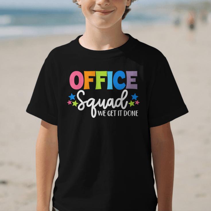 Office Squad We Get It Done Back To School First Day Graphic Kid T-Shirt Office Squad We Get It Done Back To School First Day Graphic Kid T-Shirt
