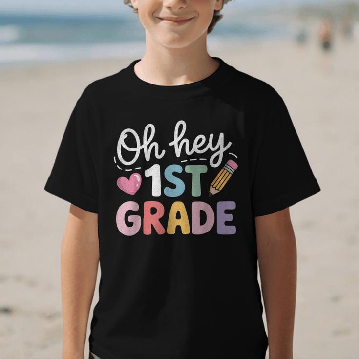 Oh Hey 1st Grade Back To School Cute Pencil Graphic Graphic Kid T-Shirt Oh Hey 1st Grade Back To School Cute Pencil Graphic Graphic Kid T-Shirt