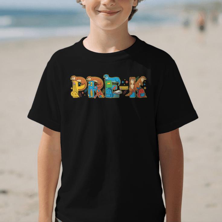 Otter Pre K Back To School Kids Boys Girls Graphic Kid T-Shirt Otter Pre K Back To School Kids Boys Girls Graphic Kid T-Shirt