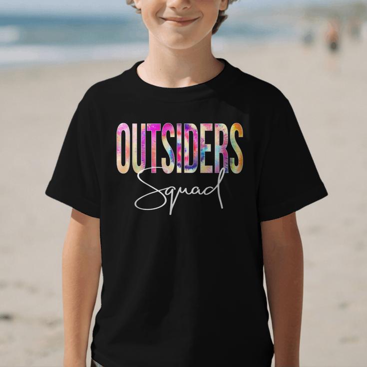 Outsiders Squad Tie Dye Back To School Women Appreciation Graphic Kid T-Shirt Outsiders Squad Tie Dye Back To School Women Appreciation Graphic Kid T-Shirt