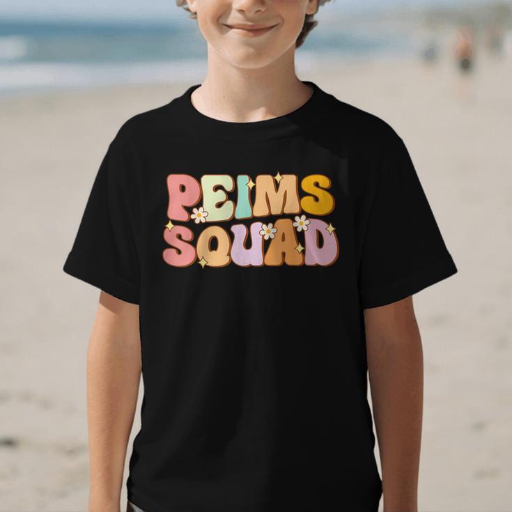PEIMS Squad Groovy Back To School Women Appreciation Graphic Kid T-Shirt PEIMS Squad Groovy Back To School Women Appreciation Graphic Kid T-Shirt