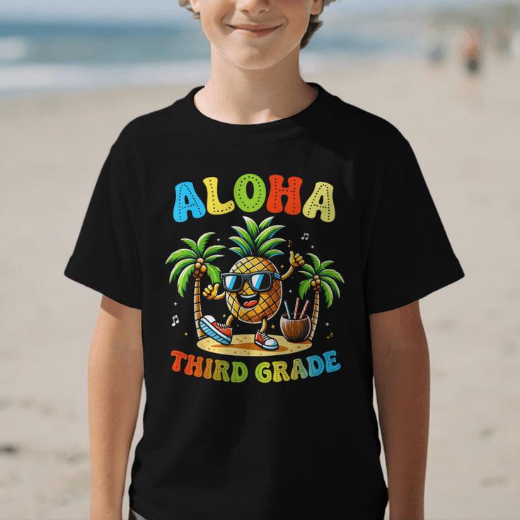 Pinapple Beach Back To School Day Aloha Third Grade Graphic Kid T-Shirt Pinapple Beach Back To School Day Aloha Third Grade Graphic Kid T-Shirt