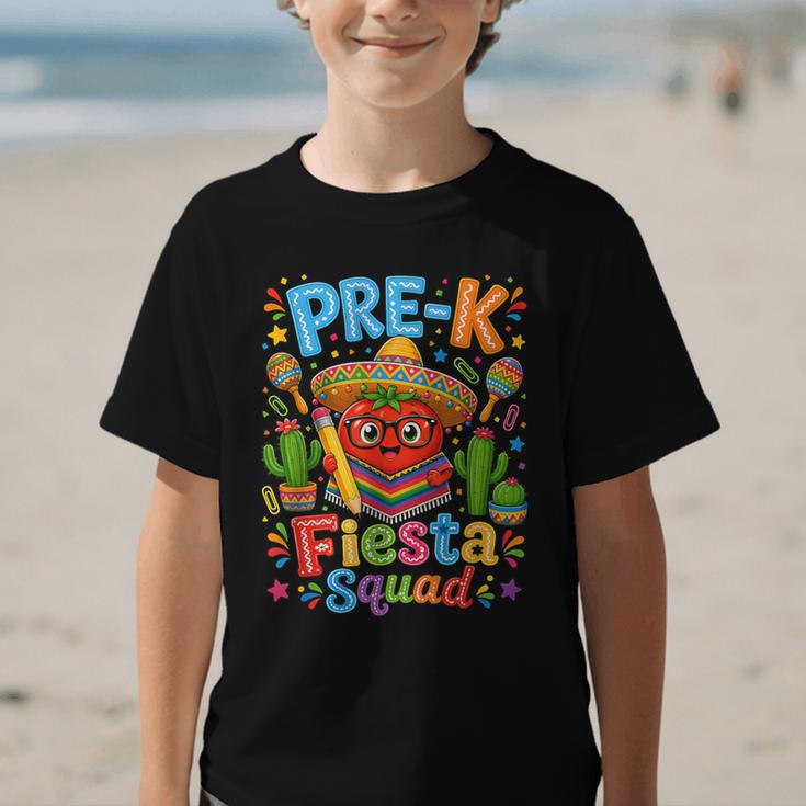 Pre-K Fiesta Squad Cute Tomato Back To School Party Graphic Kid T-Shirt Pre-K Fiesta Squad Cute Tomato Back To School Party Graphic Kid T-Shirt