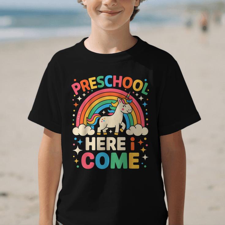 Preschool Here I Come Unicorn Back To School Preschool Girls Graphic Kid T-Shirt Preschool Here I Come Unicorn Back To School Preschool Girls Graphic Kid T-Shirt