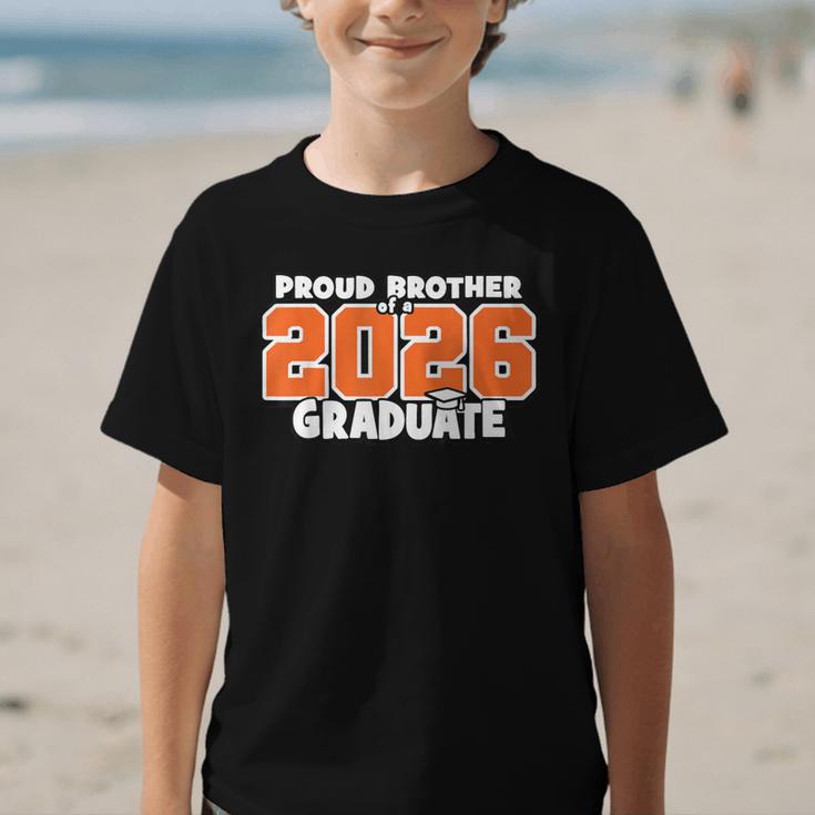 Proud Brother Of 2026 Graduate Matching Back To School O Graphic Kid T-Shirt Proud Brother Of 2026 Graduate Matching Back To School O Graphic Kid T-Shirt