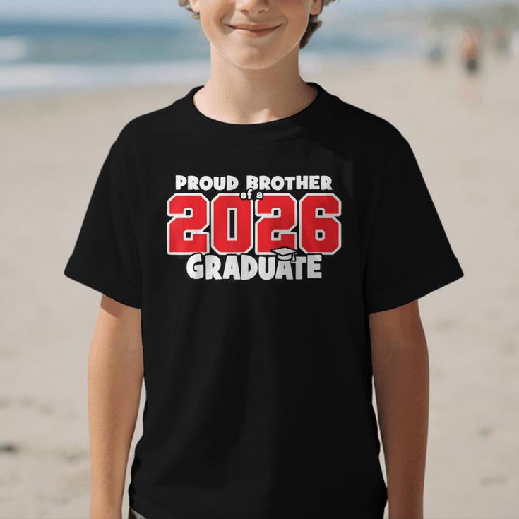 Proud Brother Of 2026 Graduate Matching Back To School R Graphic Kid T-Shirt Proud Brother Of 2026 Graduate Matching Back To School R Graphic Kid T-Shirt