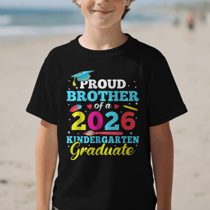 Proud Brother Of 2026 Kindergarten Graduate Back To School Graphic Kid T-Shirt Proud Brother Of 2026 Kindergarten Graduate Back To School Graphic Kid T-Shirt