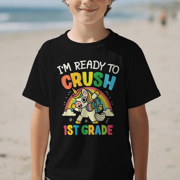 Ready For 1st Grade Unicorn First Day Back To School Student Graphic Kid T-Shirt Ready For 1st Grade Unicorn First Day Back To School Student Graphic Kid T-Shirt