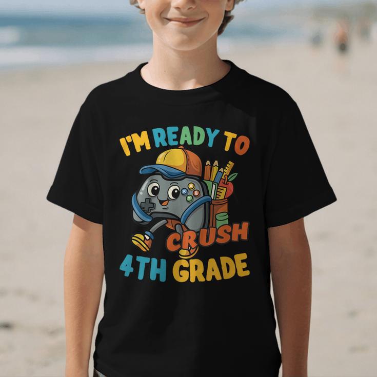 Ready For 4th Grade First Day Back To School Students Graphic Kid T-Shirt Ready For 4th Grade First Day Back To School Students Graphic Kid T-Shirt