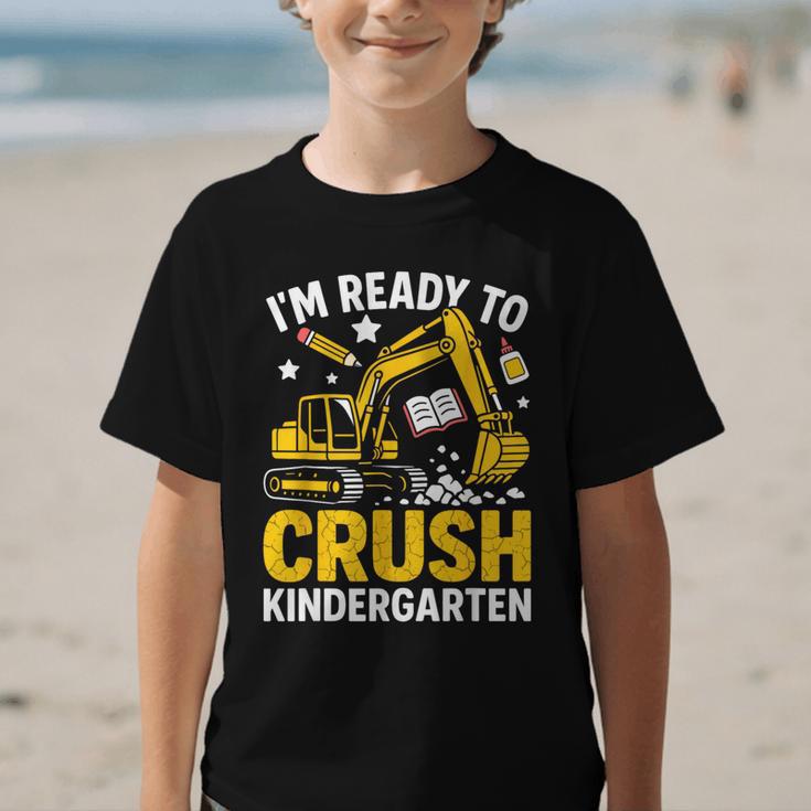 Im Ready To Crush Kindergarten Boys Back To School Graphic Kid T-Shirt Im Ready To Crush Kindergarten Boys Back To School Graphic Kid T-Shirt