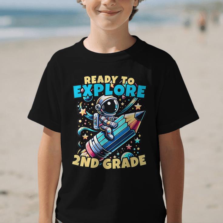 Ready To Explore 2nd Grade Kids Astronaut Back To School Graphic Kid T-Shirt Ready To Explore 2nd Grade Kids Astronaut Back To School Graphic Kid T-Shirt