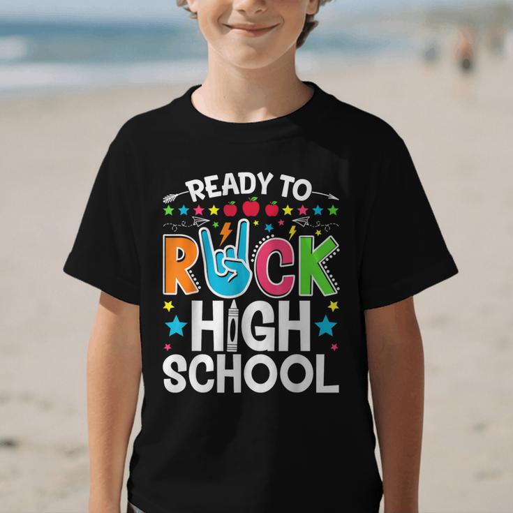 Ready To Rock High School First Day Back To School Graphic Kid T-Shirt