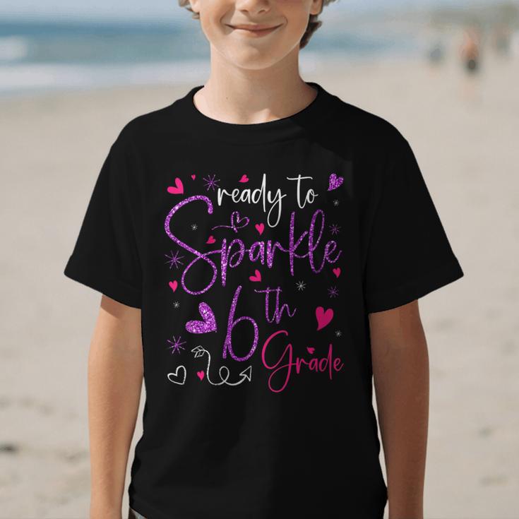 Ready To Sparkle 6th Grade Back To School For Girls Graphic Kid T-Shirt Ready To Sparkle 6th Grade Back To School For Girls Graphic Kid T-Shirt