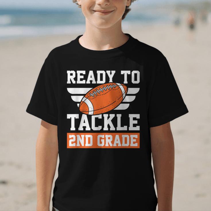 Ready To Tackle 2nd Grade Back To School Kids Football Graphic Kid T-Shirt