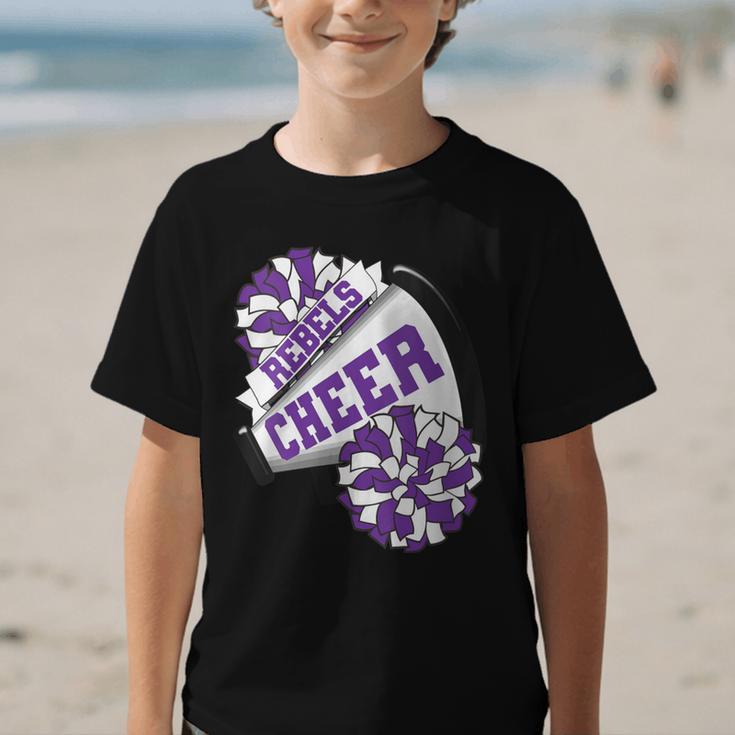 Rebels Cheer Back To School Cheerleading Spirit P Graphic Kid T-Shirt Rebels Cheer Back To School Cheerleading Spirit P Graphic Kid T-Shirt